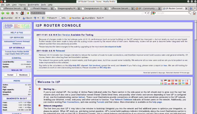 i2p router console