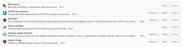 Add-ons to help secure Firefox