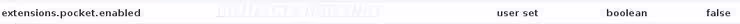 Disable Pocket on Firefox