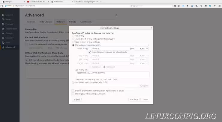 Configure Firefox to use the Burp Suite proxy