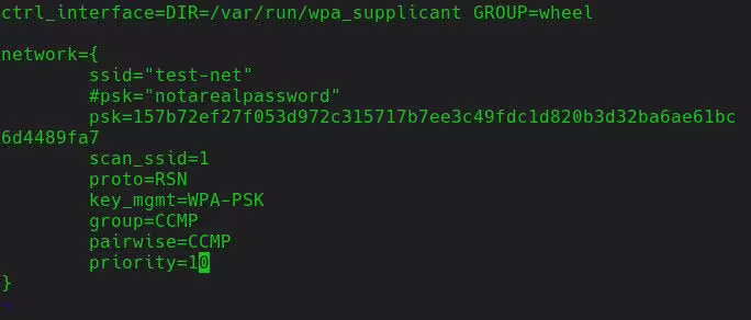 Complete WPA_Supplicant Settings
