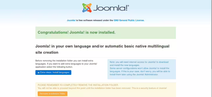 joomla-installed