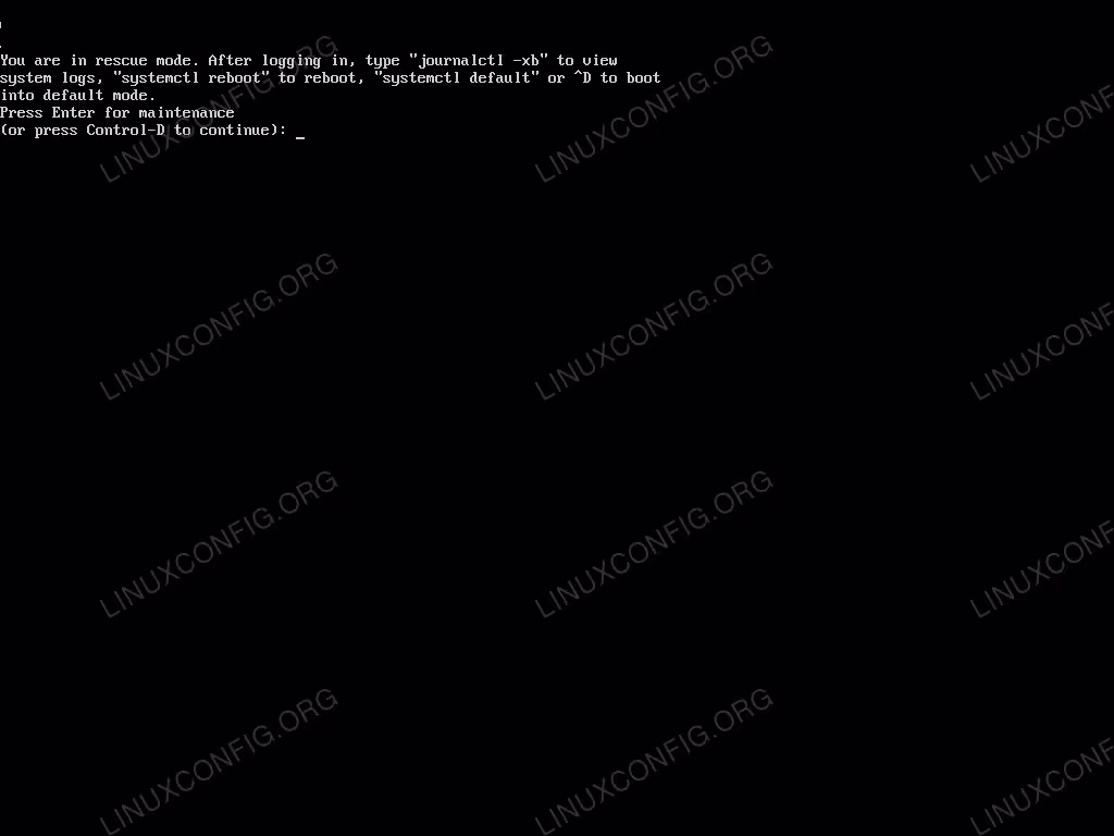 ubuntu 18.04 rescue mode