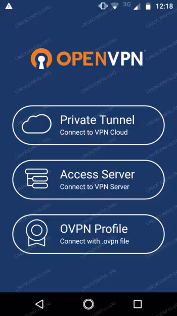 Android Openvpn App Menu