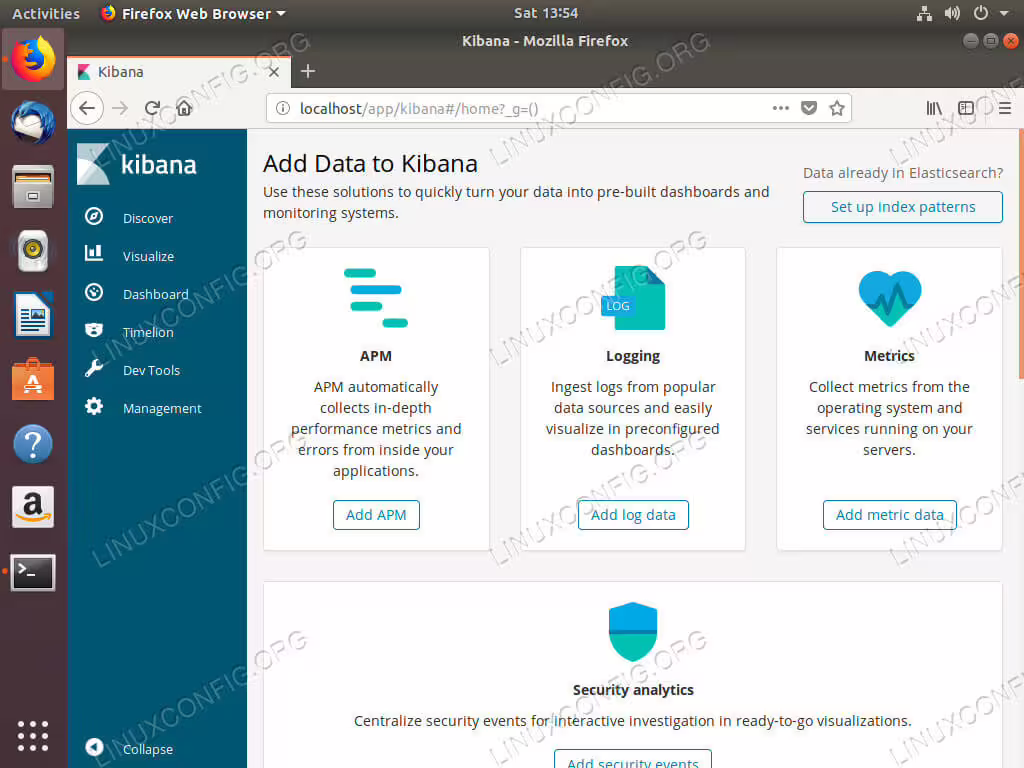 Kibana Running On Ubuntu 18.04