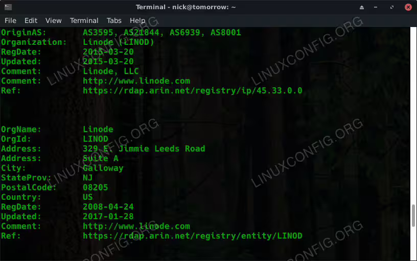 Whois IP Address