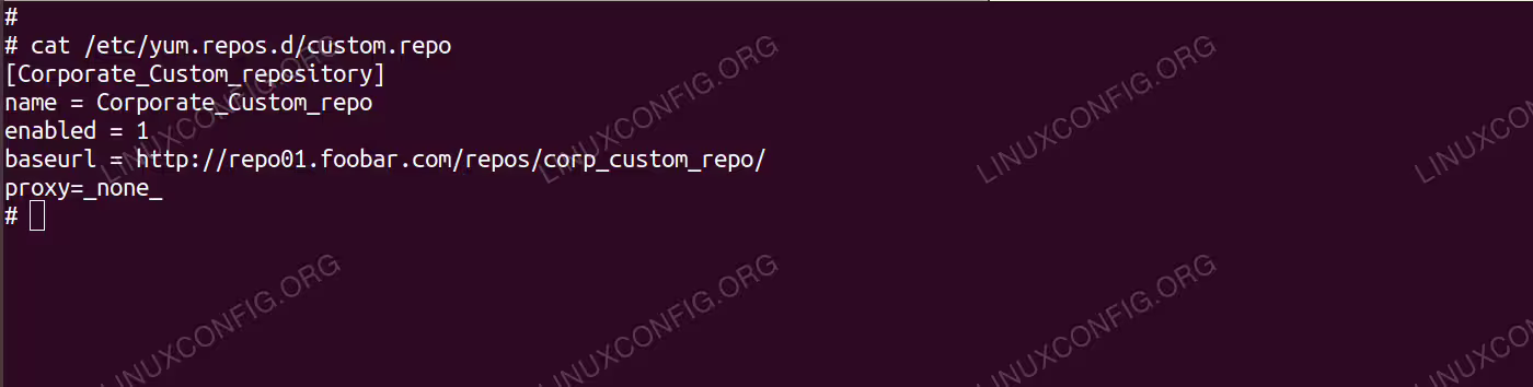 Disabling proxy for internal repository