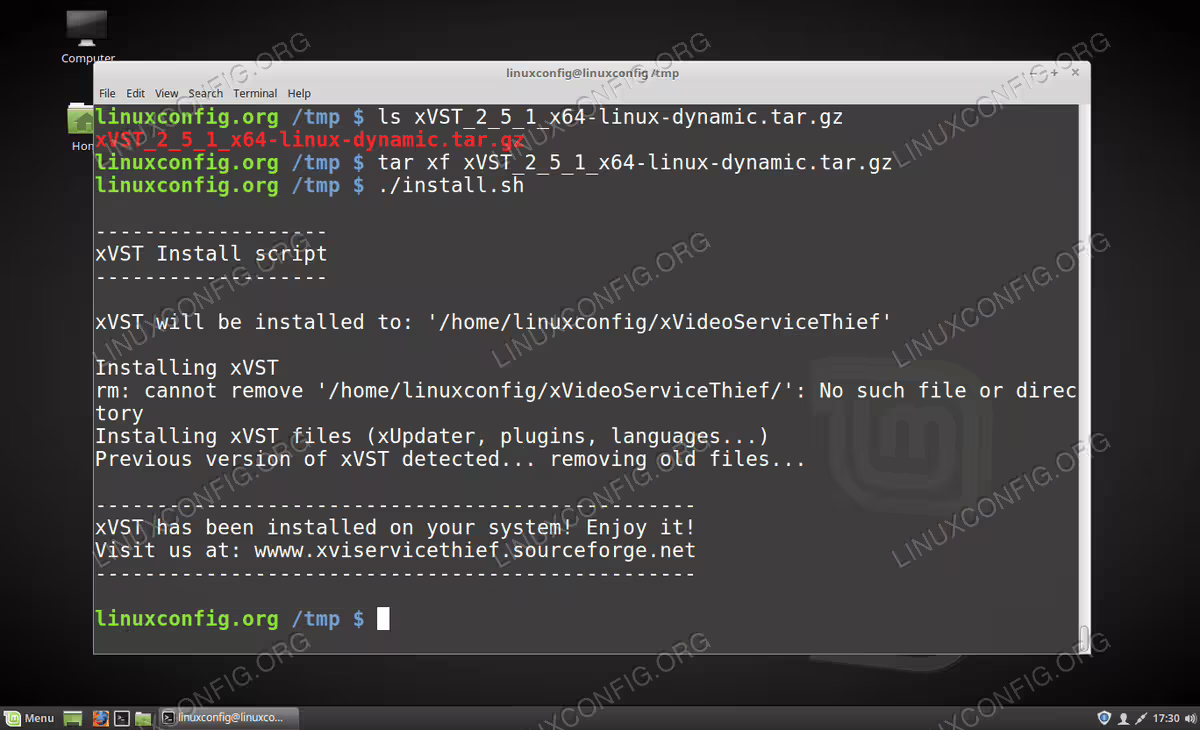 Install xVideoThief on Linux Mint