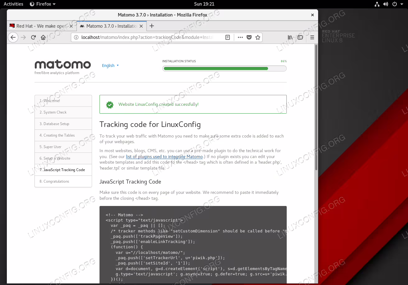 Copy and paste the resulting tracking code into the HEAD section of your website.<