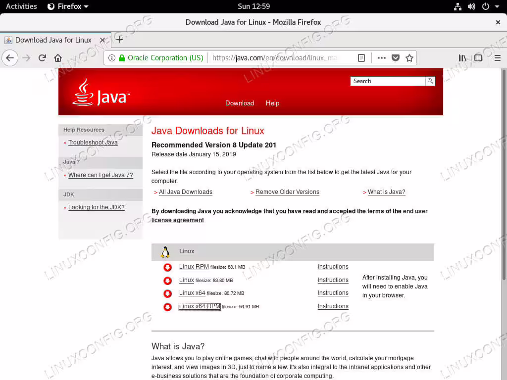 Download Oracle Java 8