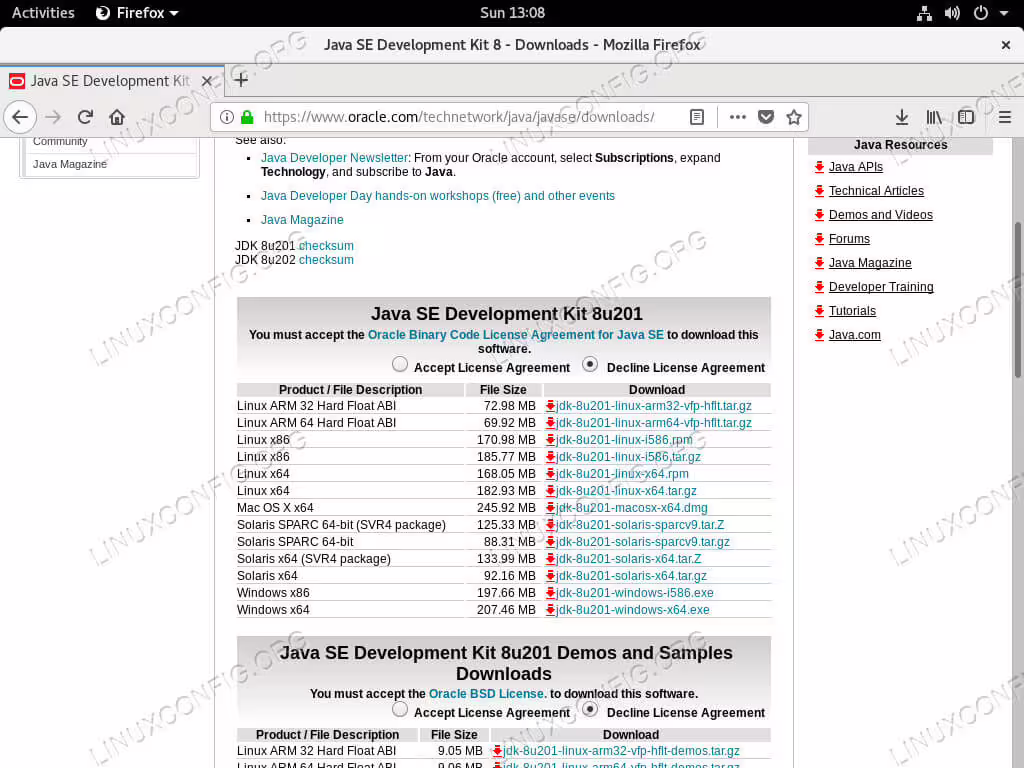 Download Oracle JDK 8