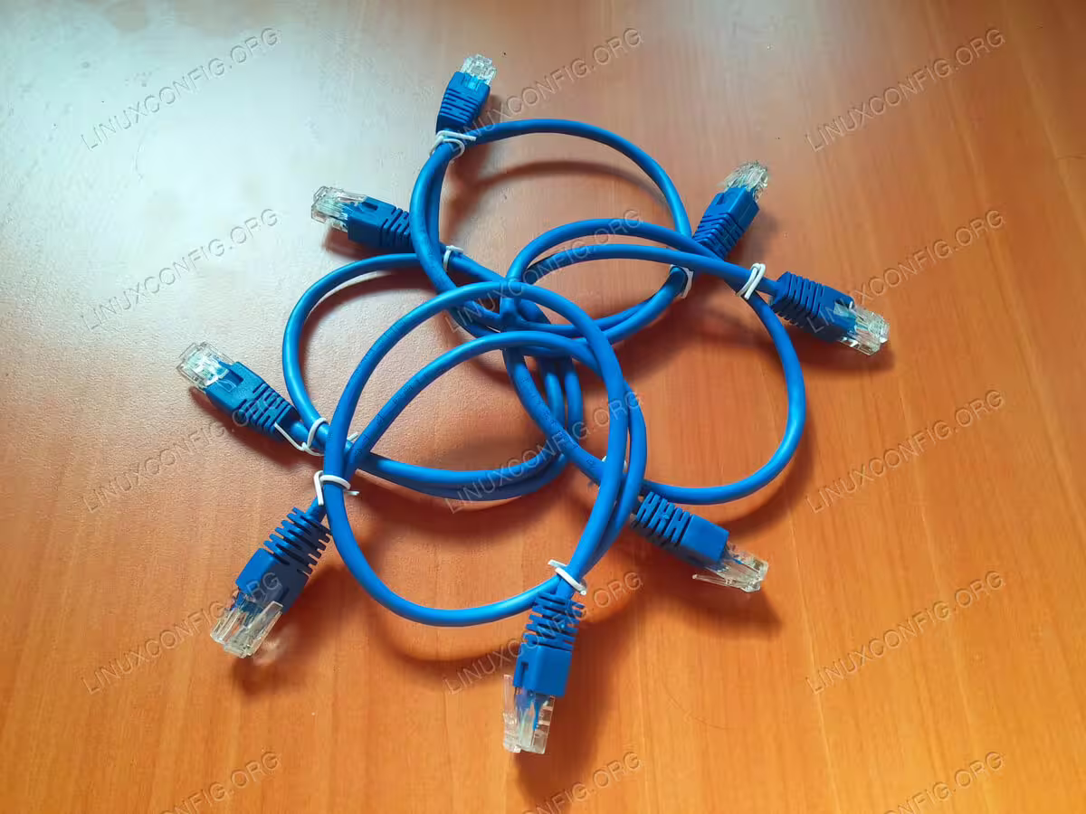 Try to get colour-coded Ethernet cables if you can, at least 30 centimeters in lenght