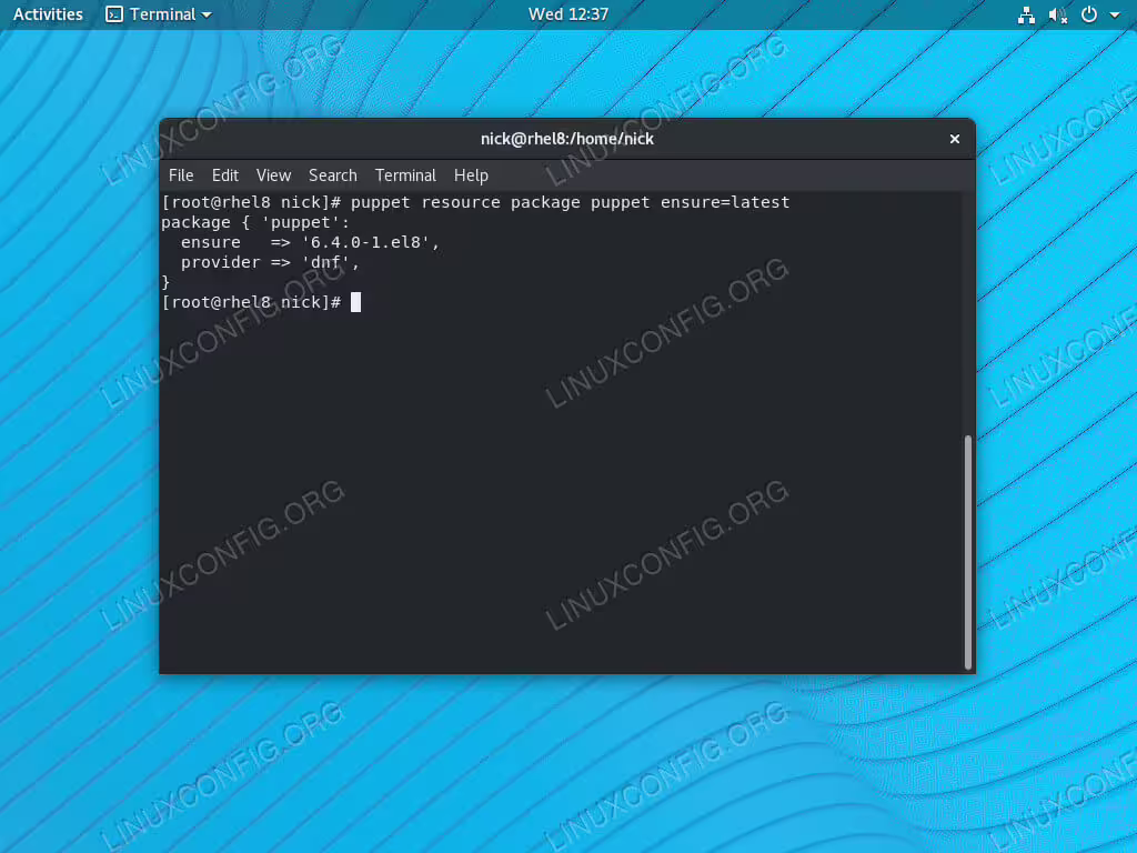 Update Puppet Client on RHEL 8