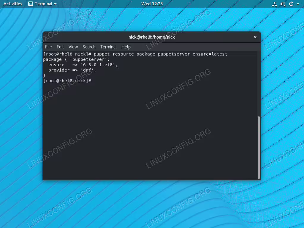 Update Puppet Server on RHEL 8