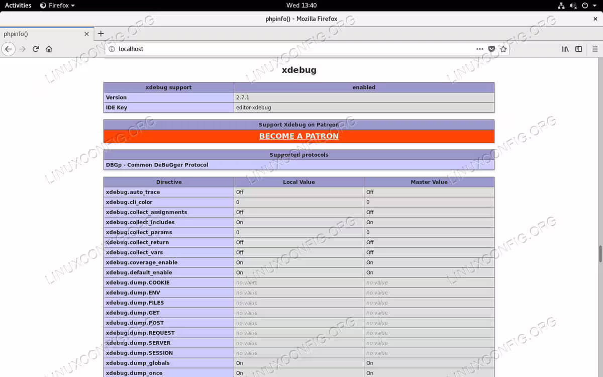 PHP Xdebug on RHEL 8