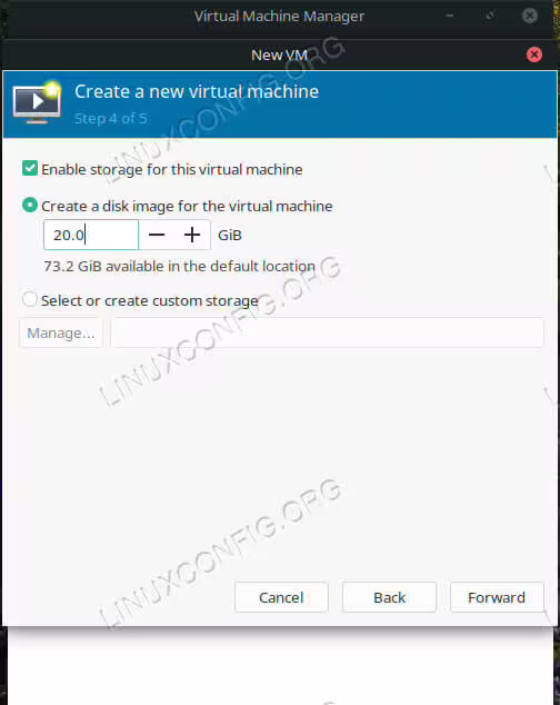 Set VM HDD on Virt-Manager
