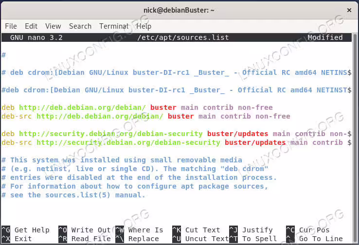 Add Non-Free Sources on Debian 10