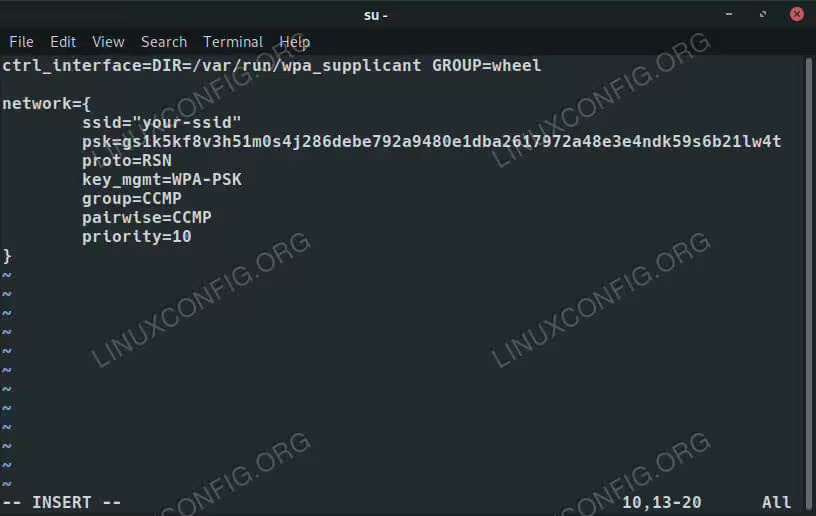 WPA Supplicant Configuration on Debian 10