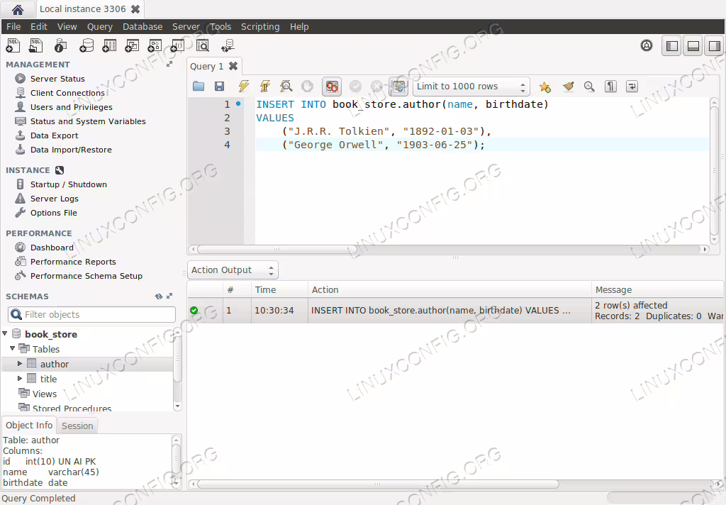insert-query-execution