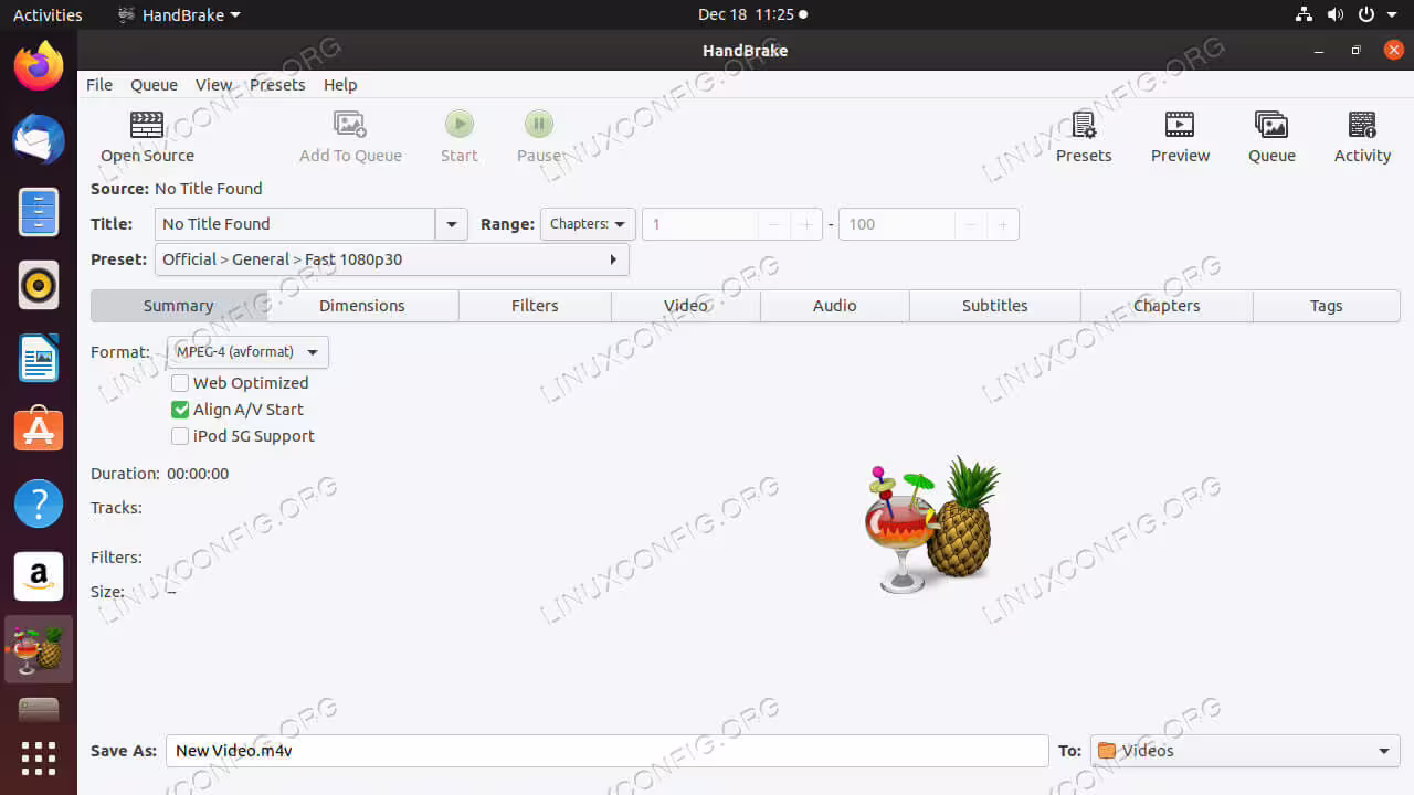 Handbrake on Ubuntu