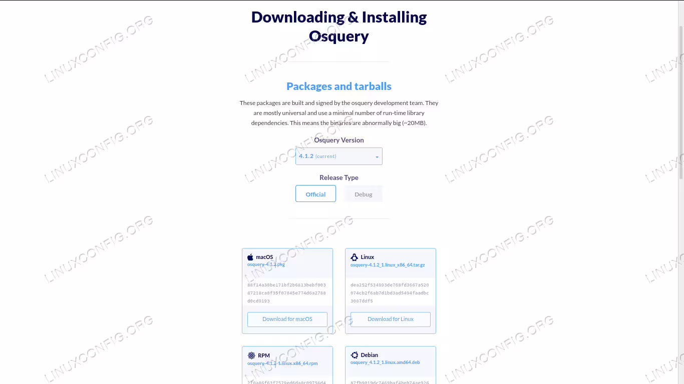 osquery-web-page