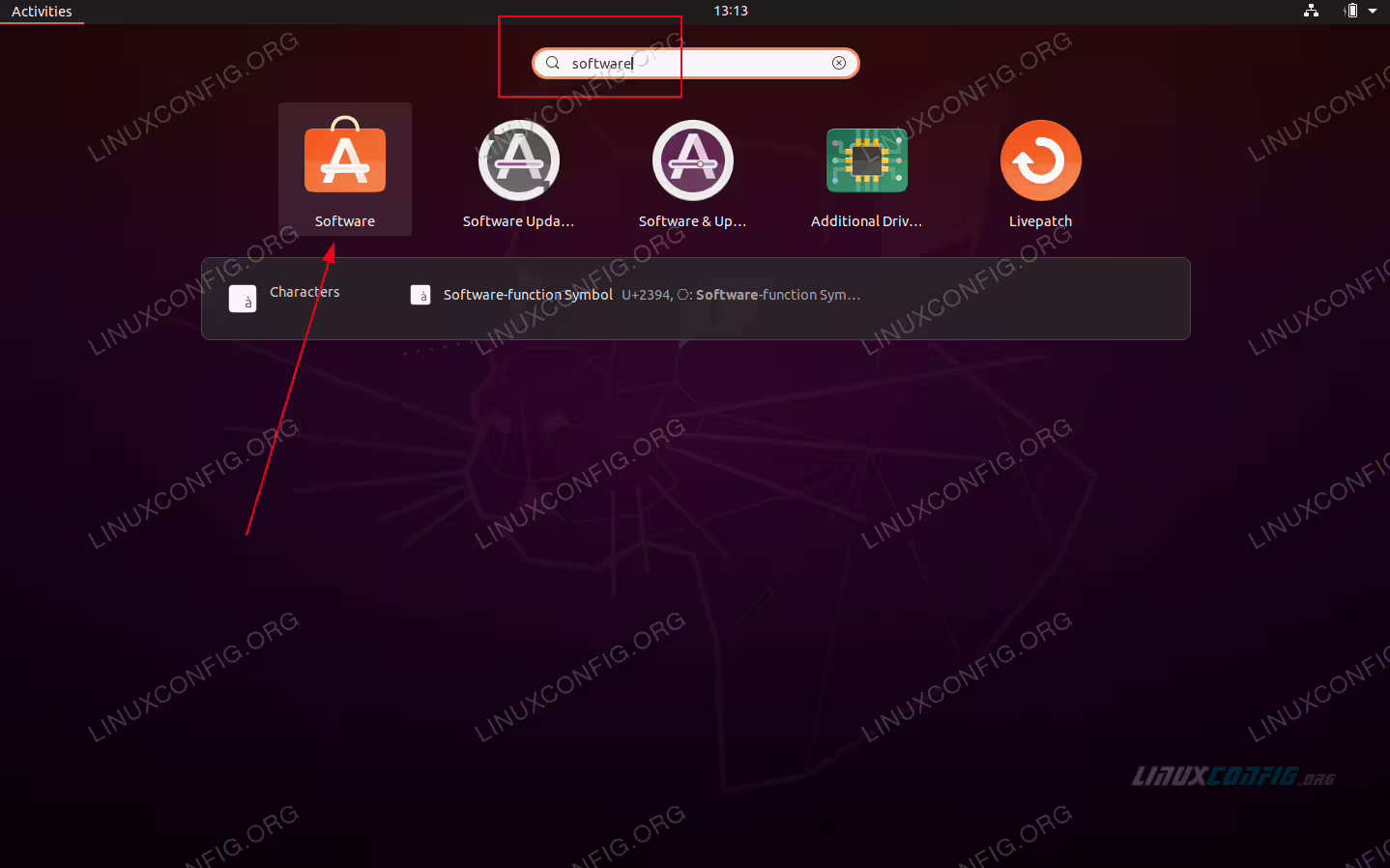 Open software application