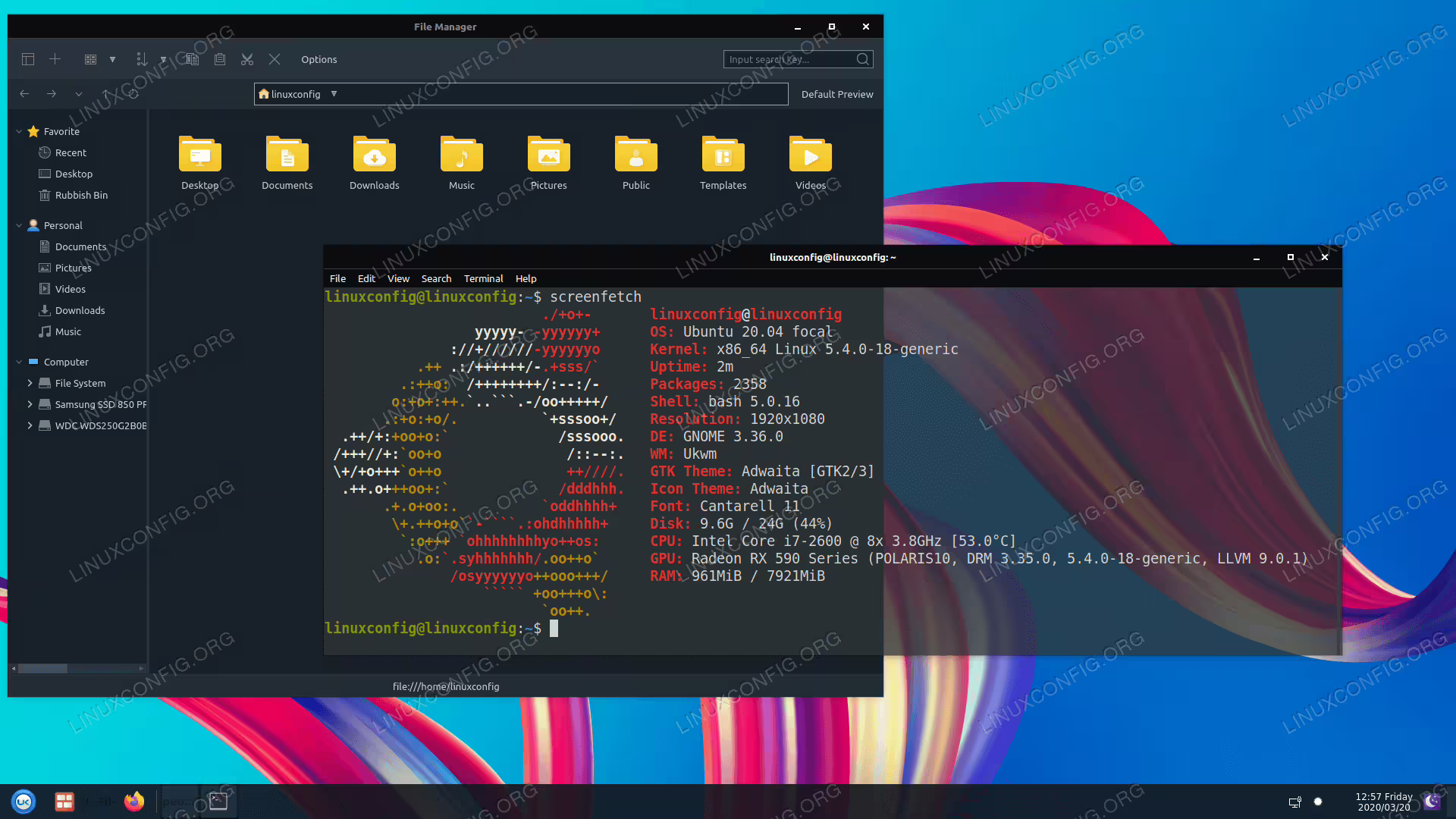 Kylin Desktop environment on Ubuntu 20.04 Focal Fossa