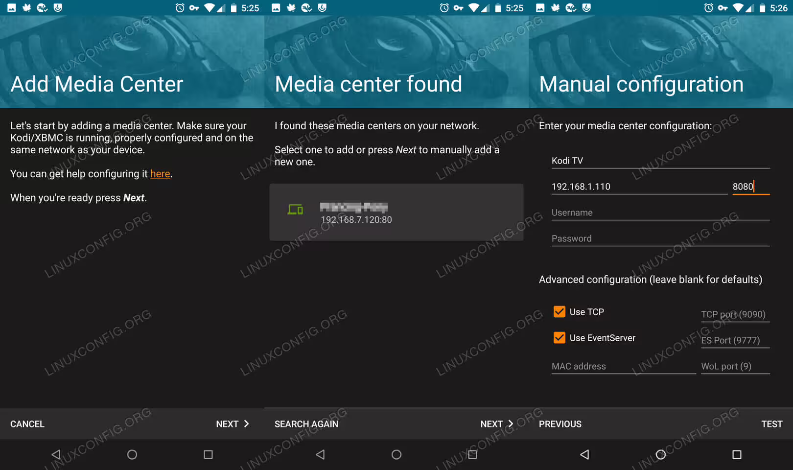 Connect to Kodi Remote