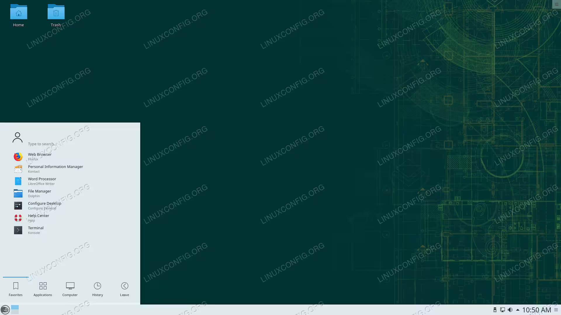 OpenSUSE running KDE Plasma desktop environment