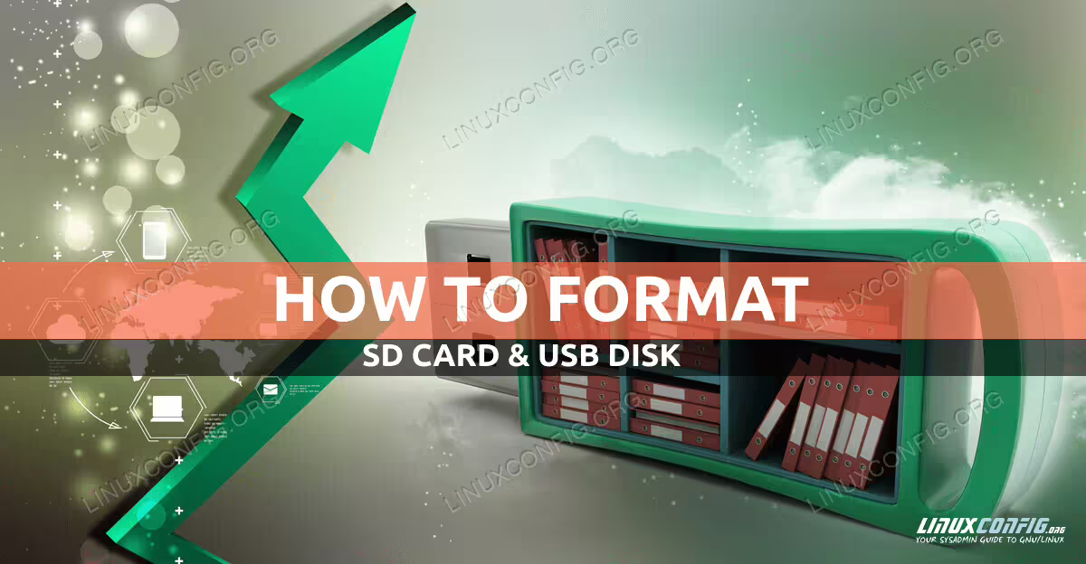Formatting SD or USB disk on Linux