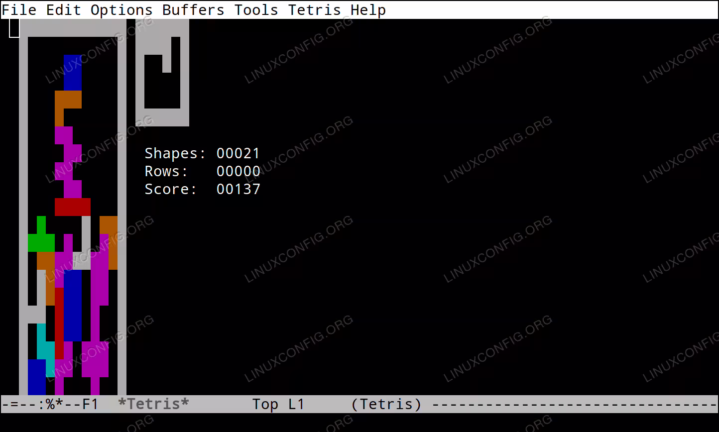 Tetris gameplay