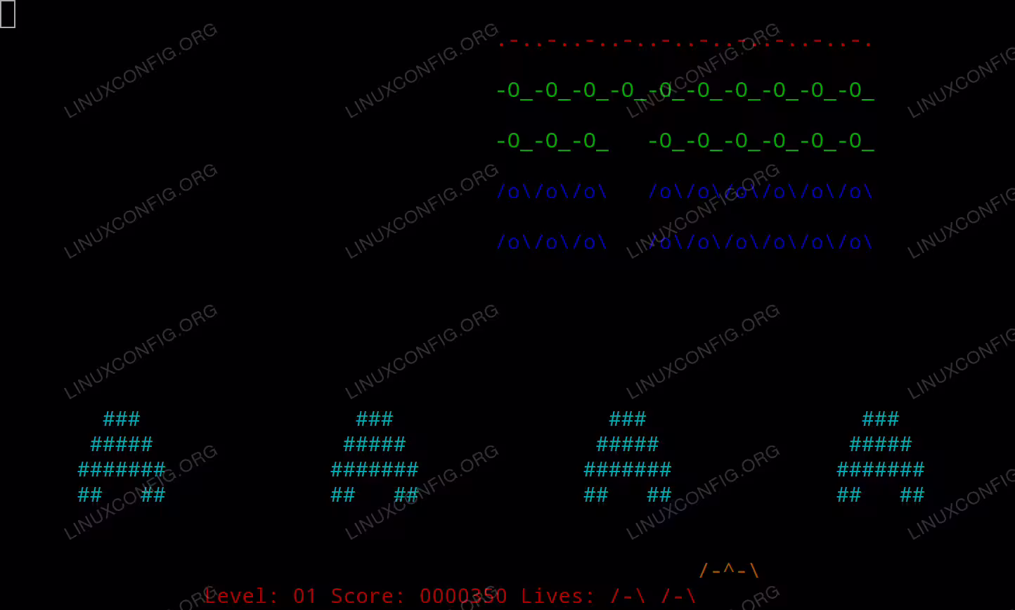 nInvaders gameplay
