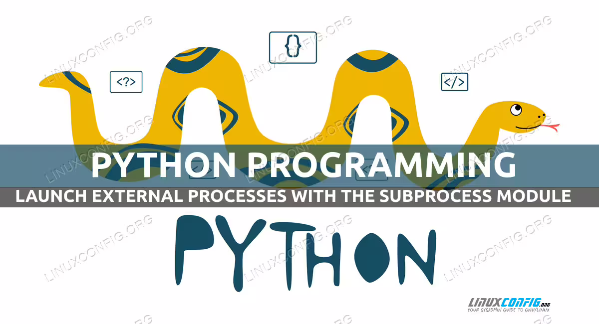 How to launch external processes with Python and the subprocess module