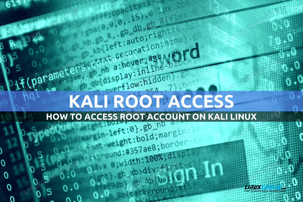 Set Kali root password and enable root login