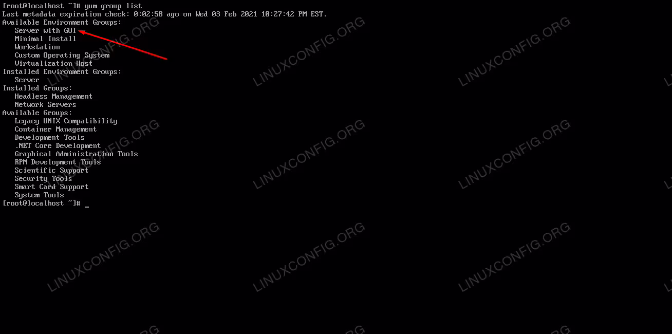 Server with GUI package