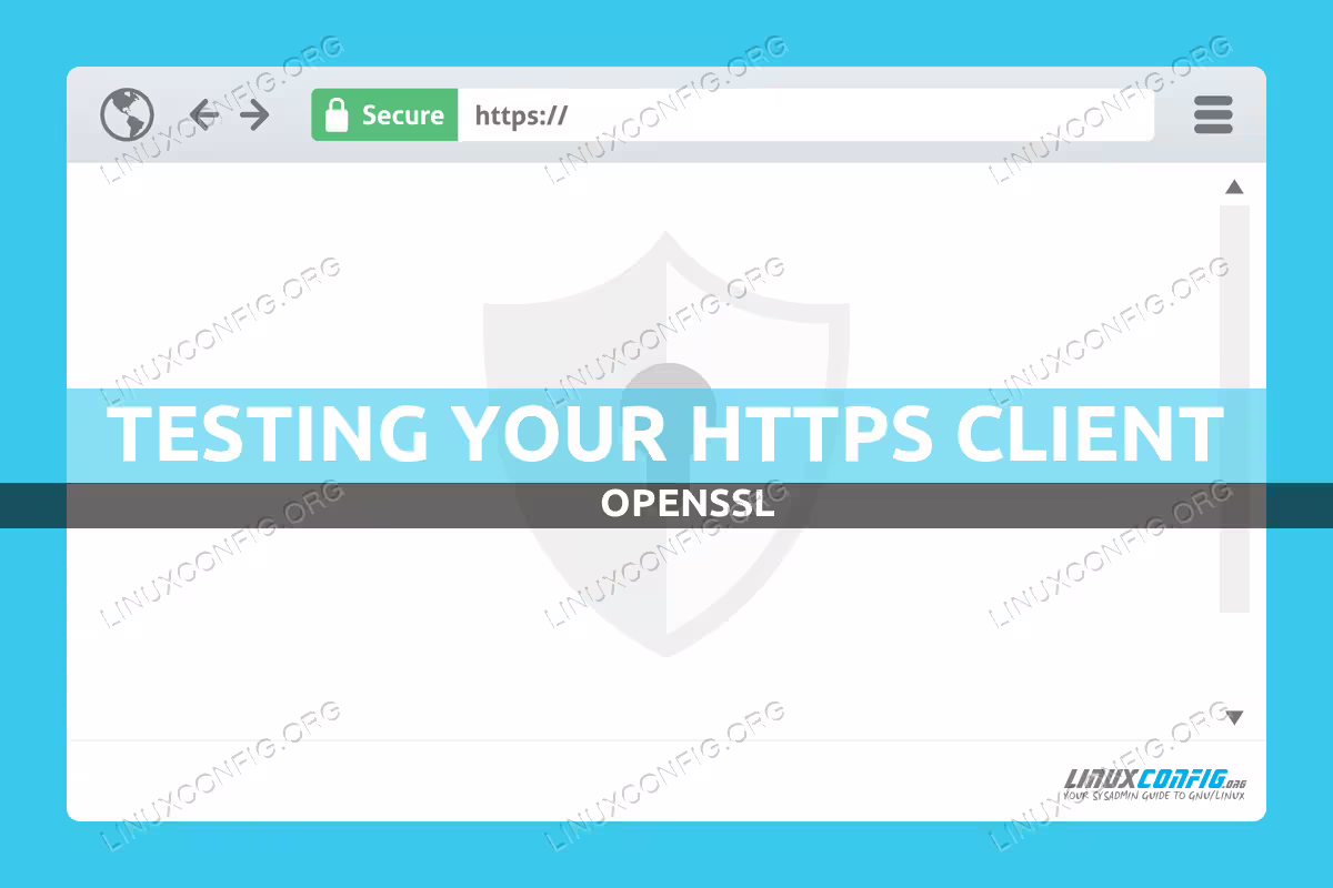 Testing HTTPS client using openssl to simulate a server