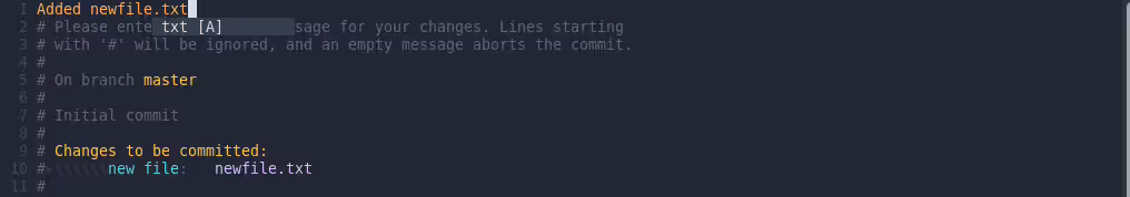 Writing the commit message git-commit-editor