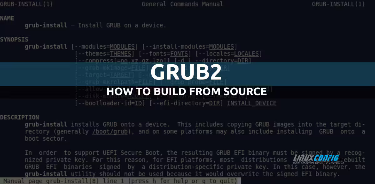 GRUB Compile from a source code