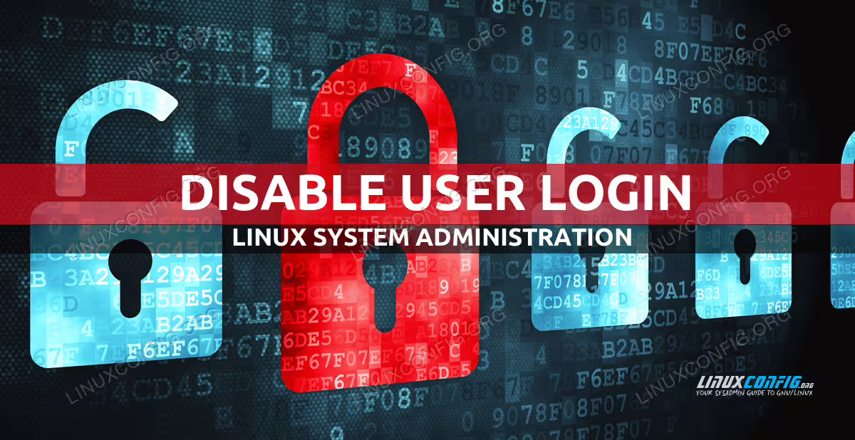 How to disable user login with Linux nologin