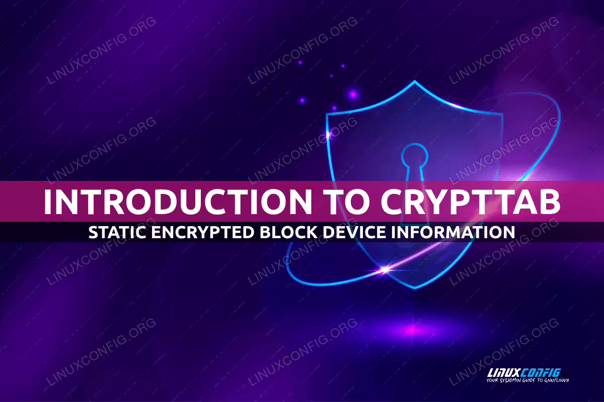 Introduction to crypttab with examples