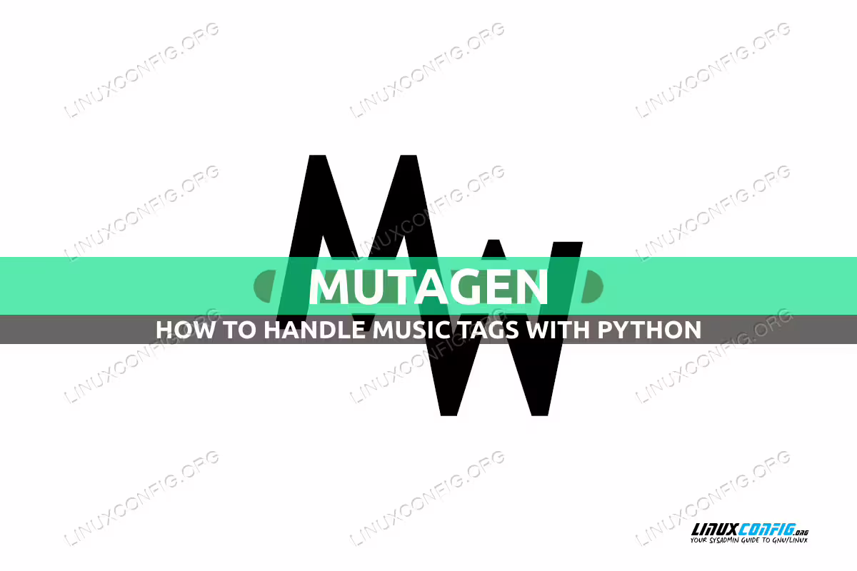 How to set, change and delete music tags with Mutagen