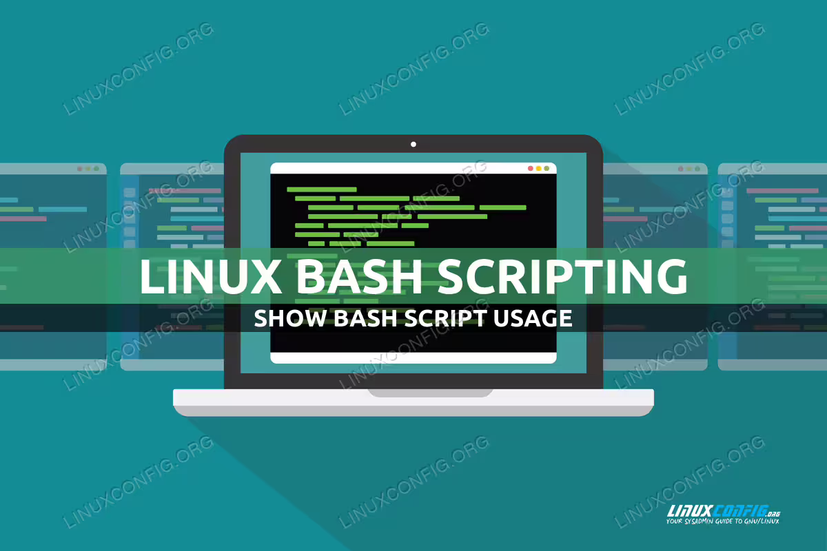 Show Bash script usage