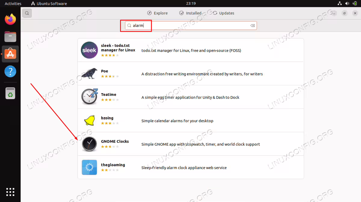 Installing GNOME Clocks