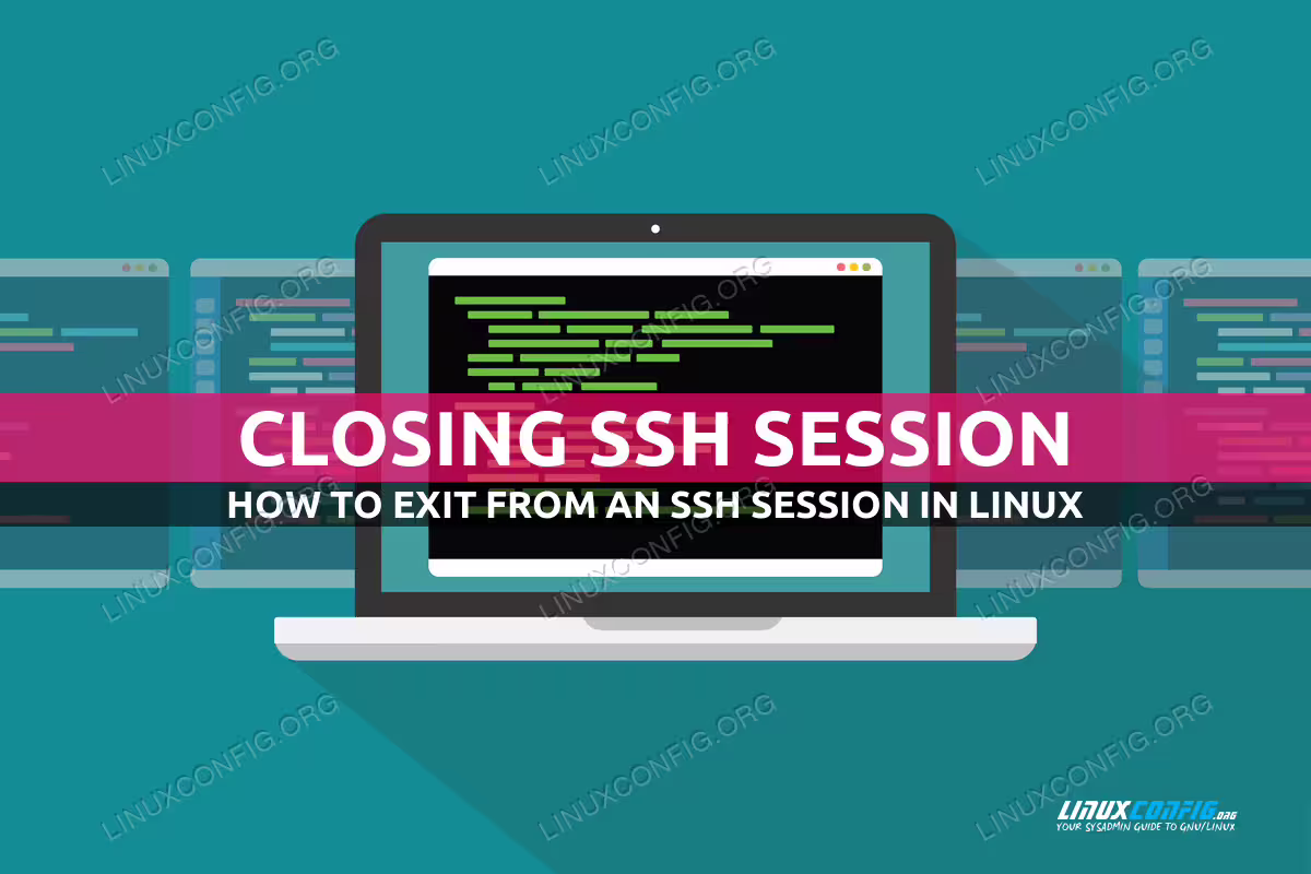 Exit from SSH session