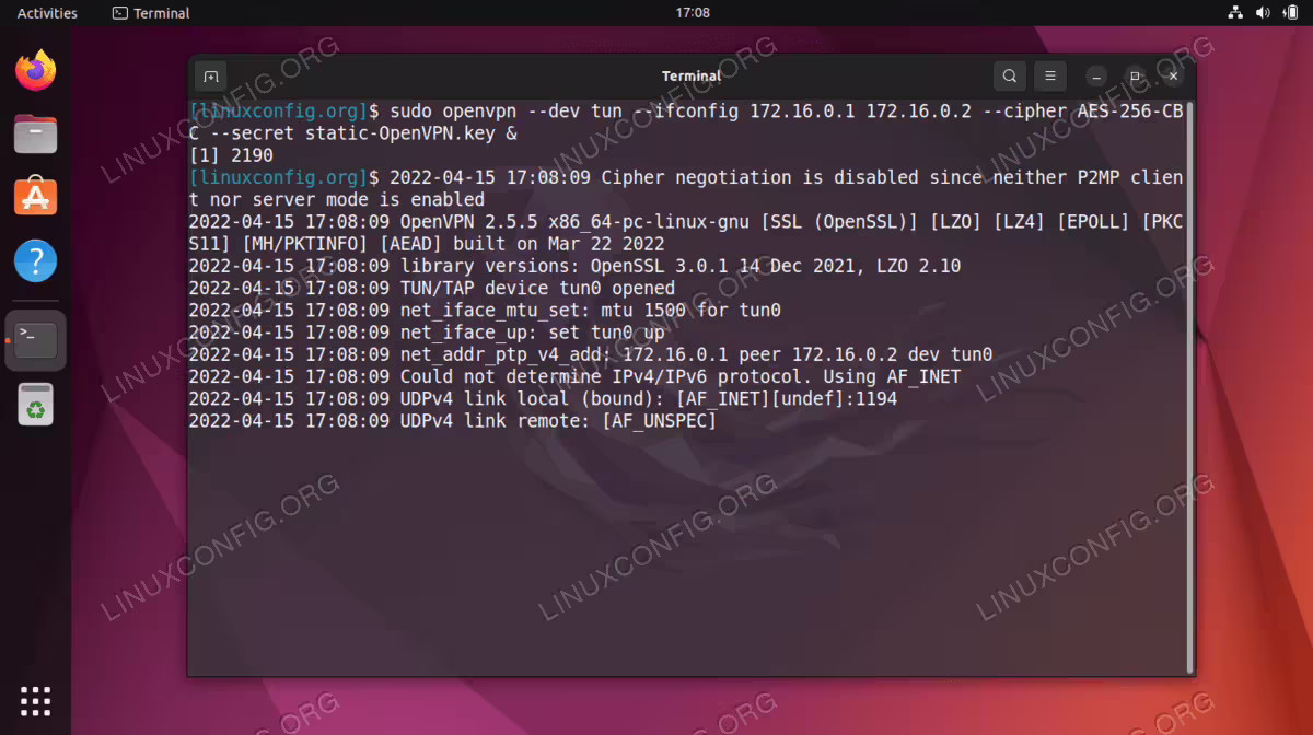 Starting OpenVPN Server on Ubuntu 22.04