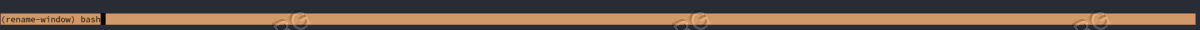 Renaming a Tmux window