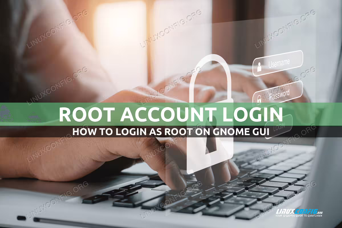 GNOME login as root