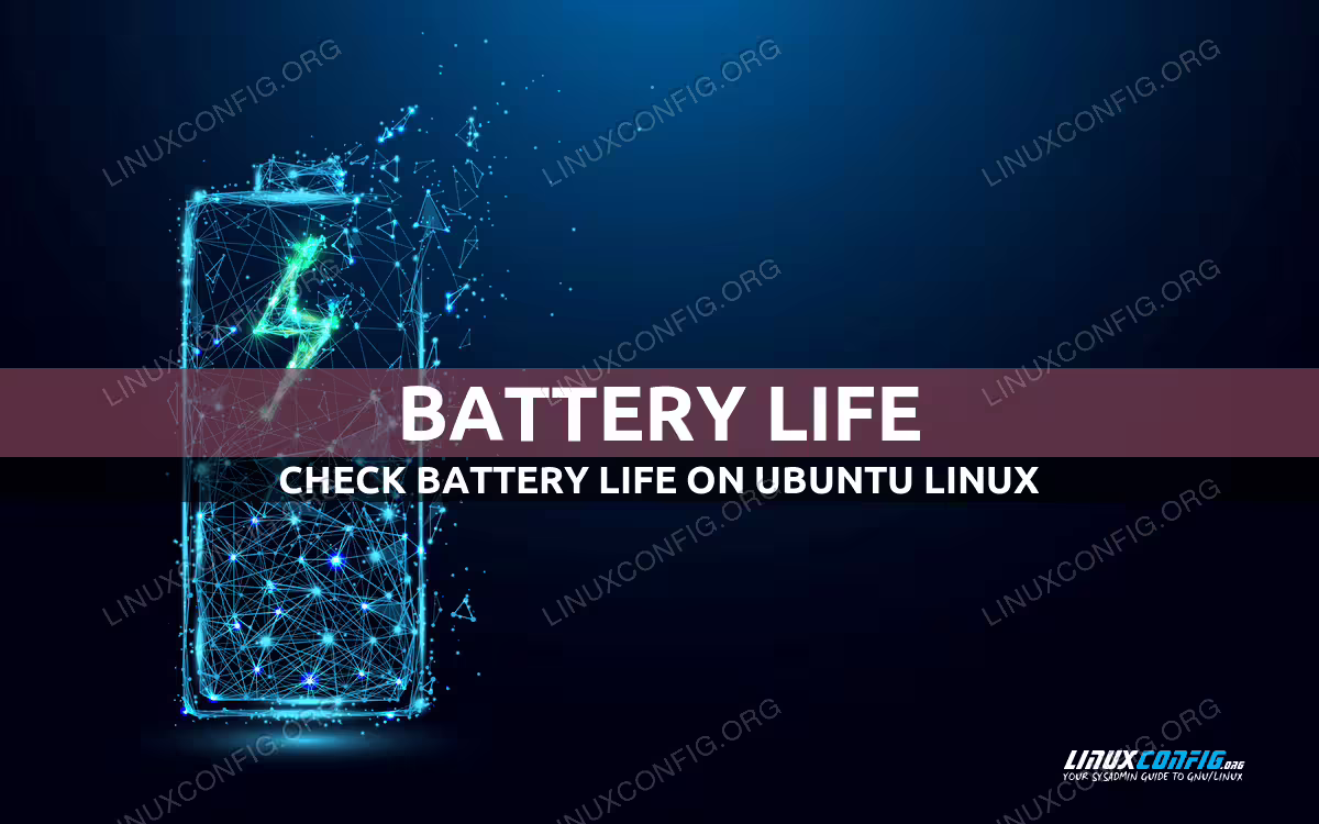 How to check battery life on Ubuntu