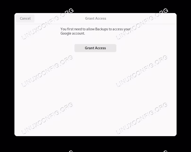 A browser window will be opened in order to let us login to our Google account: