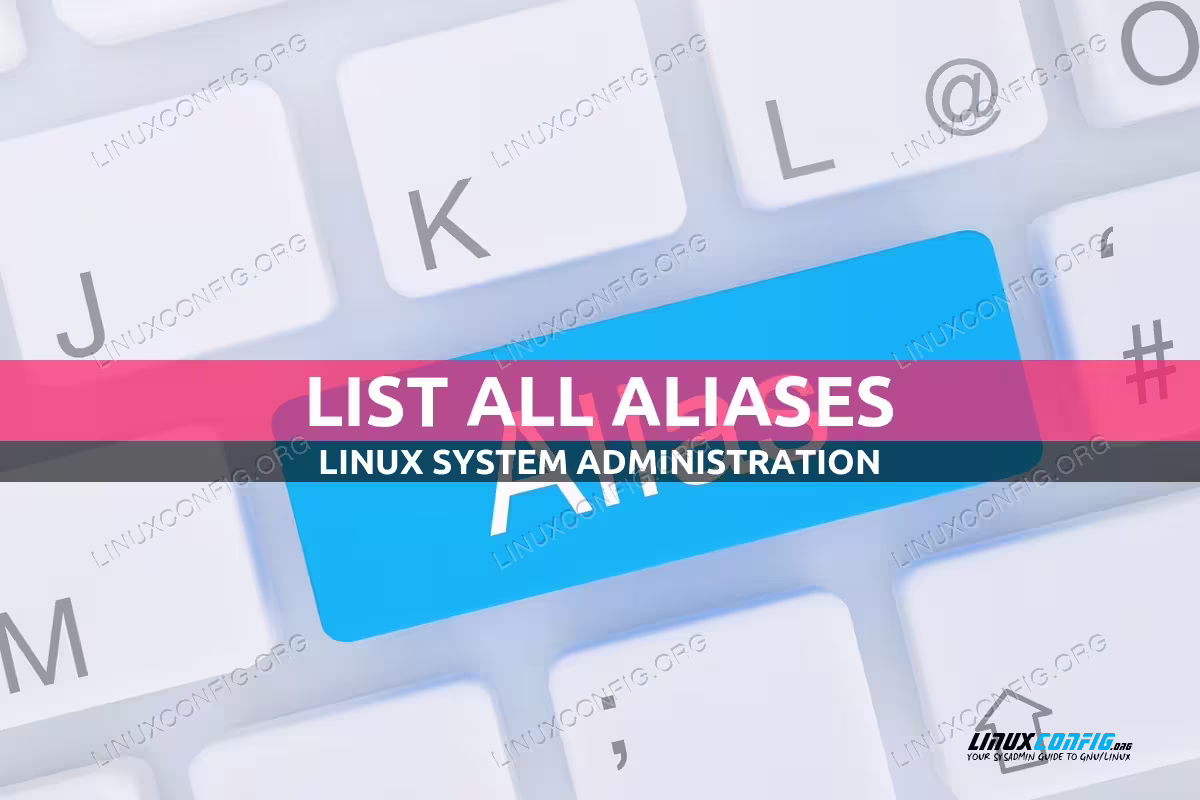 How to list all aliases on Linux
